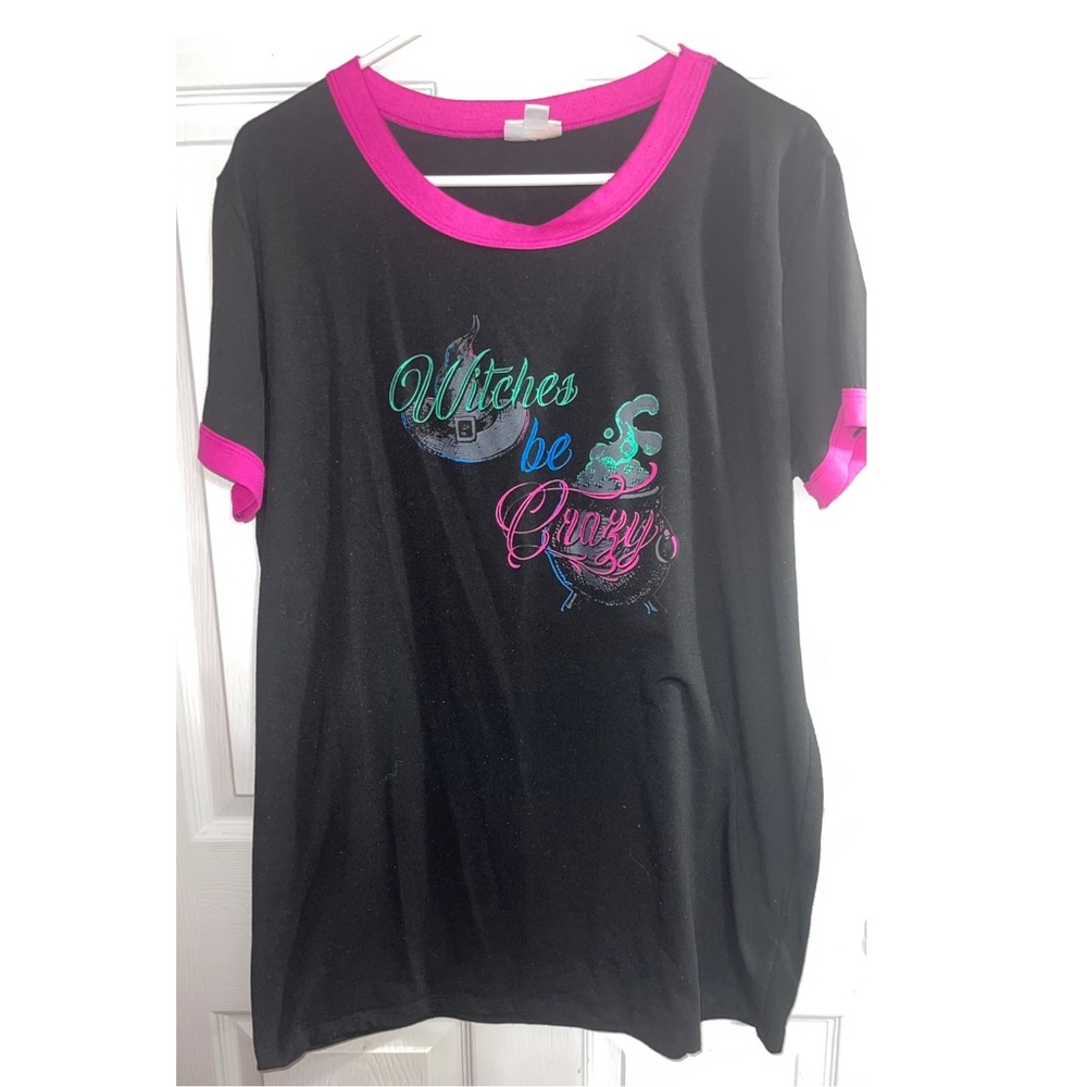 Lularoe XL LIV Witches Be crazy Halloween TShirt